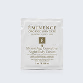 Eminence Organics Monoi Age Corrective Night Body Cream Card Sample
